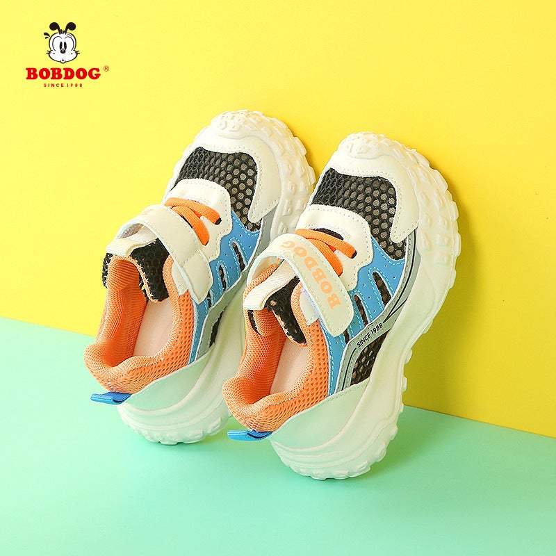 Babudou Girls And Boys Sports Shoes Children'S Single Mesh Breathable Casual Shoes For Middle And Large Children Soft Sole Lightweight Running Shoes - Image 4