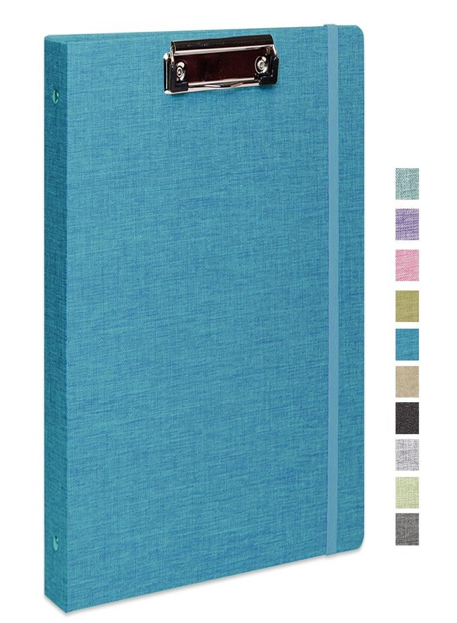 Cherrich Three Ring Binder with Clipboard, Linen Cover Clipboard Binder 1 Inch for Letter Size, 2 Interior Pockets Paper for Organization of School, Business and Home - Image 1