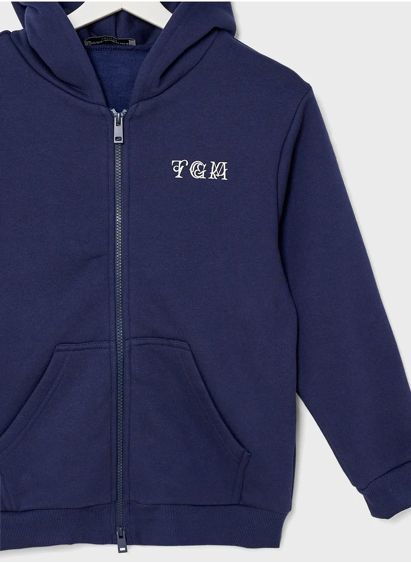 The Giving Movement Kids Logo Printed Hoodie