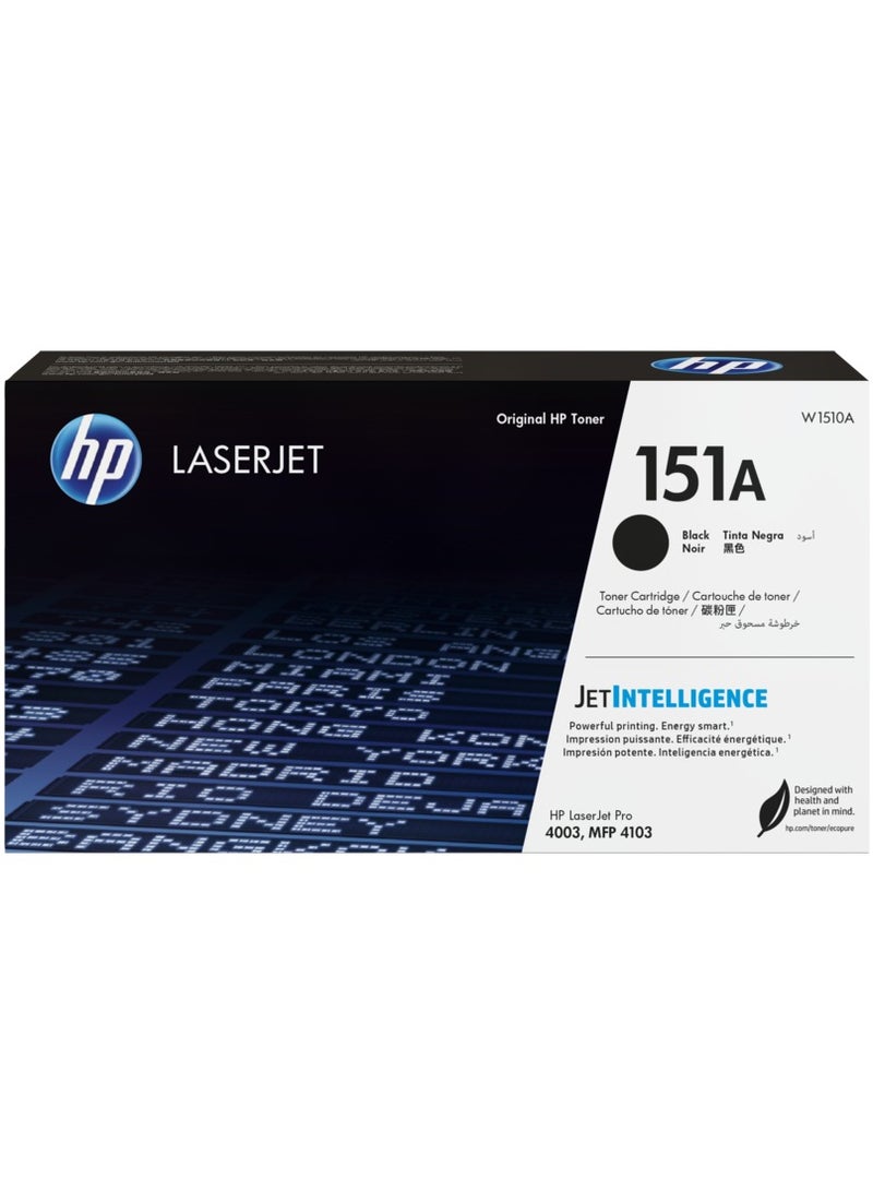 ص خرطوشة حبر HP 151 الأصلية W1510A أسود، متوافقة مع طابعات HP LaserJet Pro 4003 وMFP 4103  - Image 1