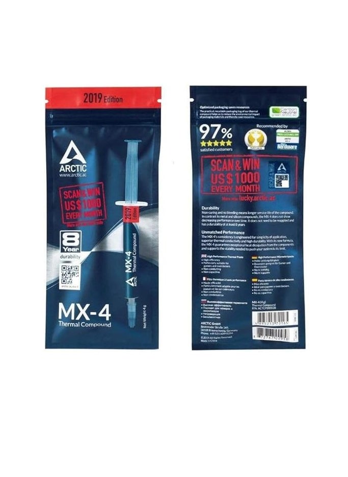 Generic ARCTIC MX-4 CPU Grease, 4g High Thermal Grease, 2019 New Version, Improved Thermal Diffusion Efficiency for CPU/GPU, Low Thermal Resistance, Low Viscosity, Long Term Non-Cure, Non-Conductive,  - Image 3