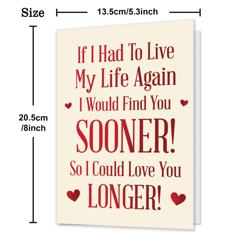 HEJOYN Valentines Day Gifts for Women Men, Valentine's Day Card for Him Her Husband Boyfriend Wife Girlfriend, Mens Valentines Day Gifts - Image 3