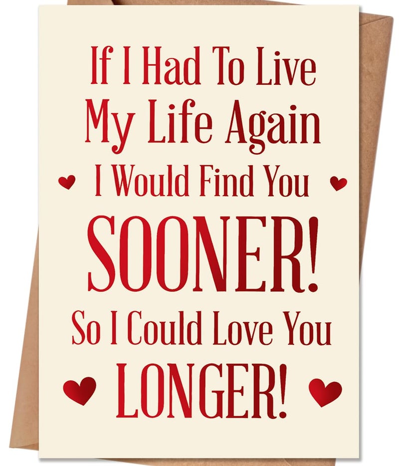 HEJOYN Valentines Day Gifts for Women Men, Valentine's Day Card for Him Her Husband Boyfriend Wife Girlfriend, Mens Valentines Day Gifts - Image 1