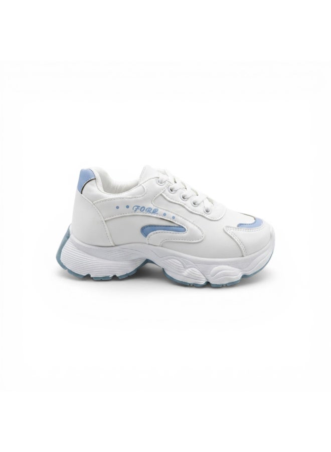 فيبراندا كوتشي نسائي أنيق بتصميم عصري يمنحك مظهرًا شبابيًا L-7-ابيض&لبني - Image 3