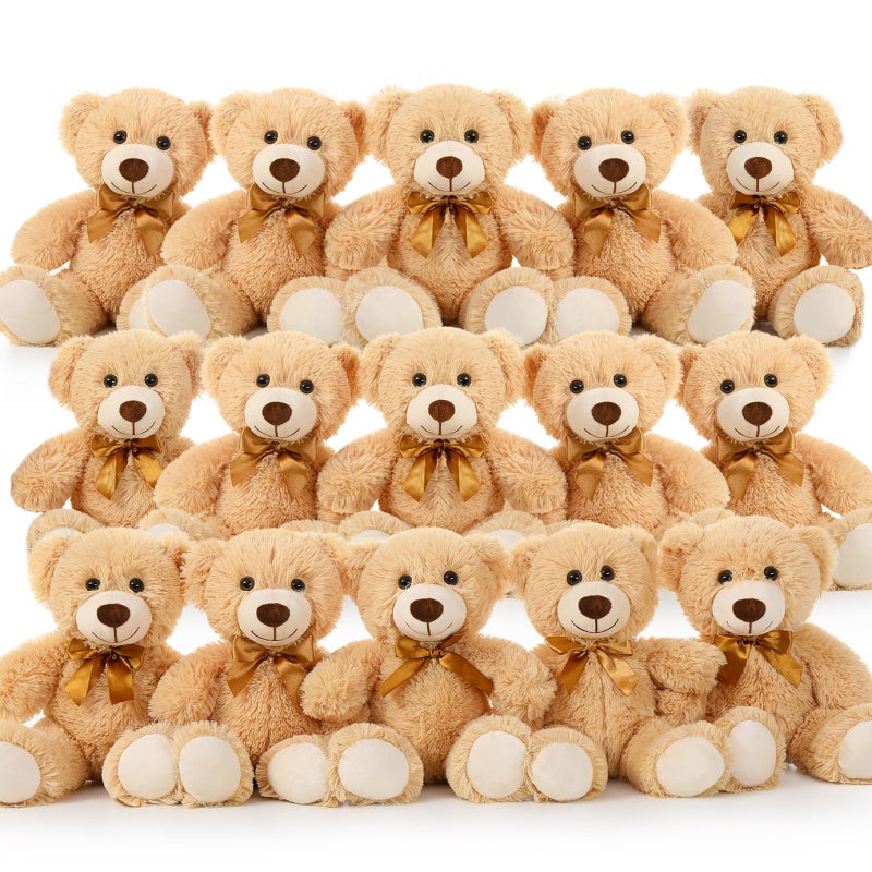 ماوجولان Maogolan Bulk Teddy Bear Shower 20 حزم دماء صغيرة محشو بالحيوانات بكميات كبيرة 13.5 " - Image 1