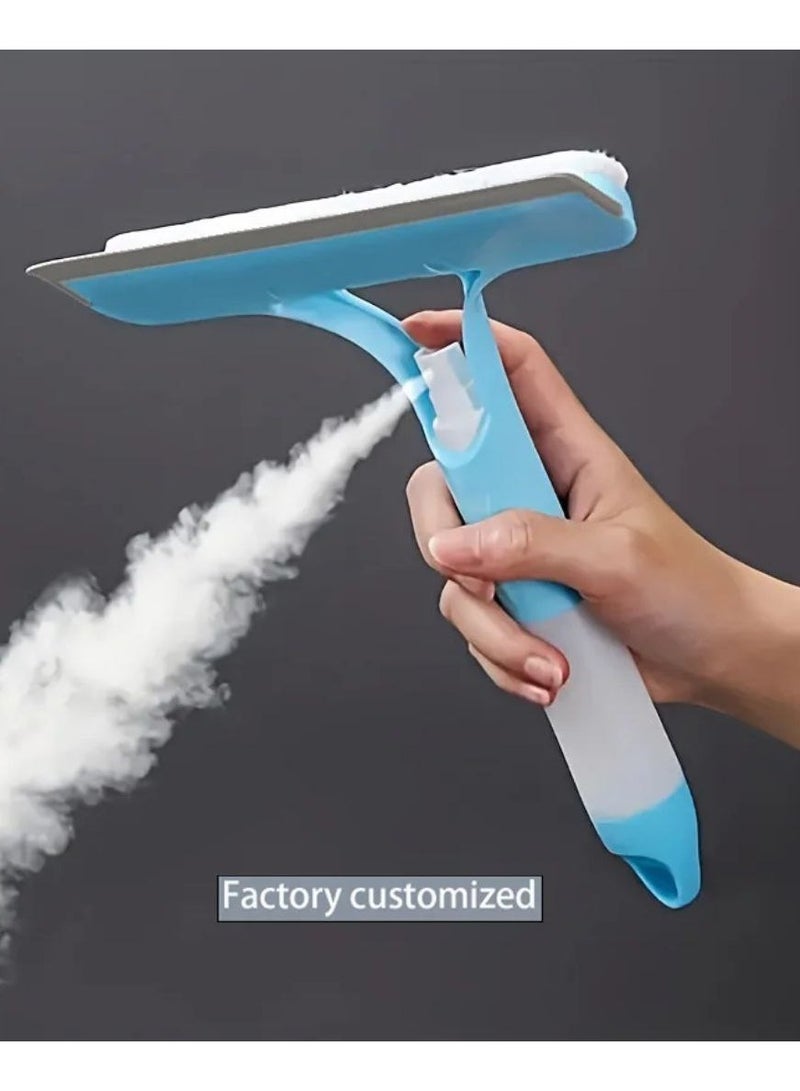 Glass area with water spray