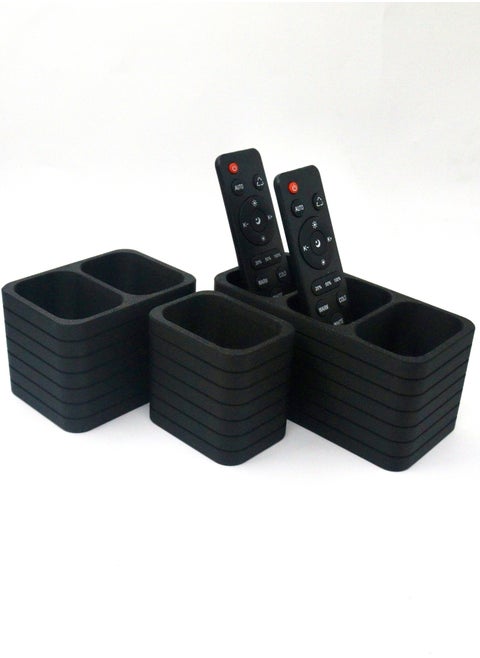 Remote Control Holder Set – 3-Piece Organizer for Up to 6 Remotes
