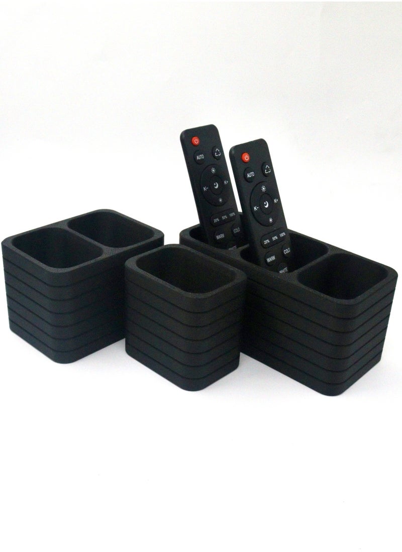 3D Brothers Remote Control Holder Set – 3-Piece Organizer for Up to 6 Remotes  - Image 1