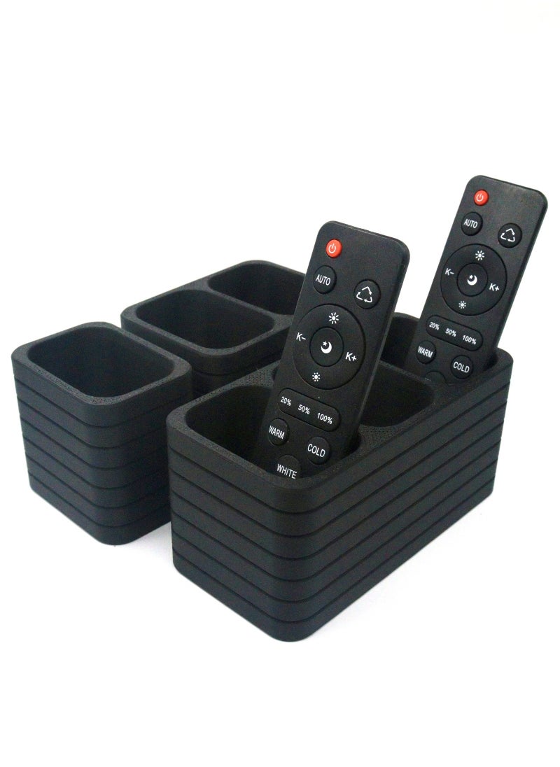 3D Brothers Remote Control Holder Set – 3-Piece Organizer for Up to 6 Remotes  - Image 2