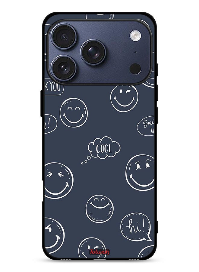Tolwak Apple iPhone 17 Pro Protective Case Cover Cool Faces Tags - Image 1