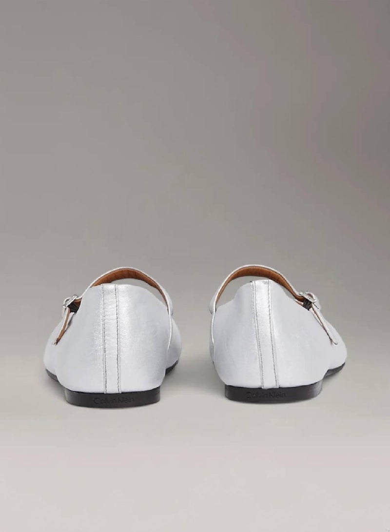 CALVIN KLEIN Leather Mary Jane Ballerinas - Image 4