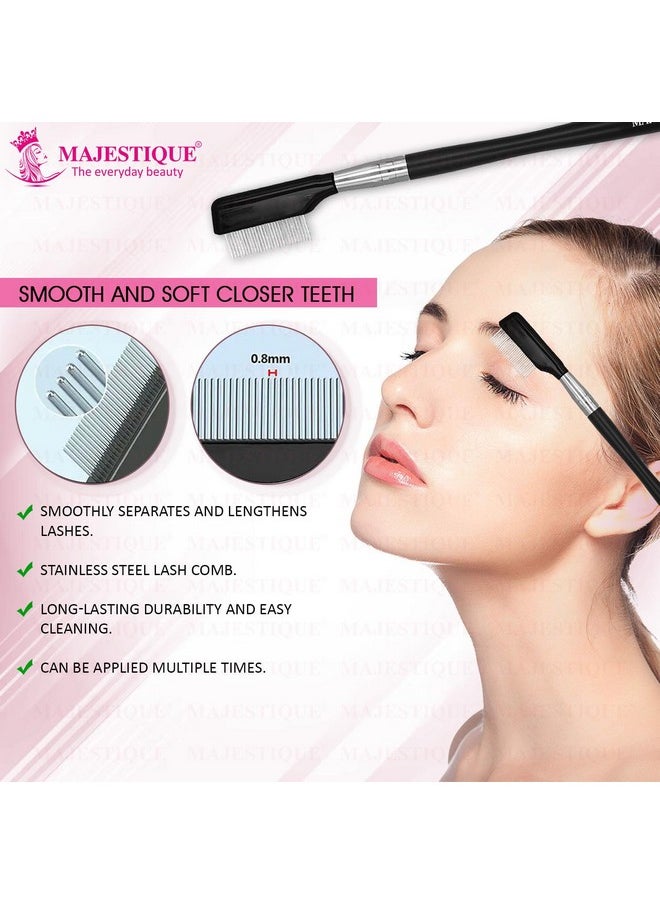 MAJESTIQUE Eyebrow Eyelash Comb Separator Mascara Lift Curl Extension Beauty Cosmetic Tool Fc37  - Image 5