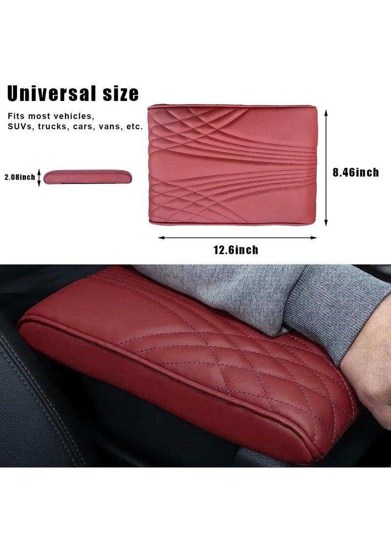 3XR - Car Arm Rest Pad Cover Handrail Pad, Car Center Console Armrest Cushion With Mobile Pocket For LAND CRUISER, PATROL and GMC 5412 - Image 1