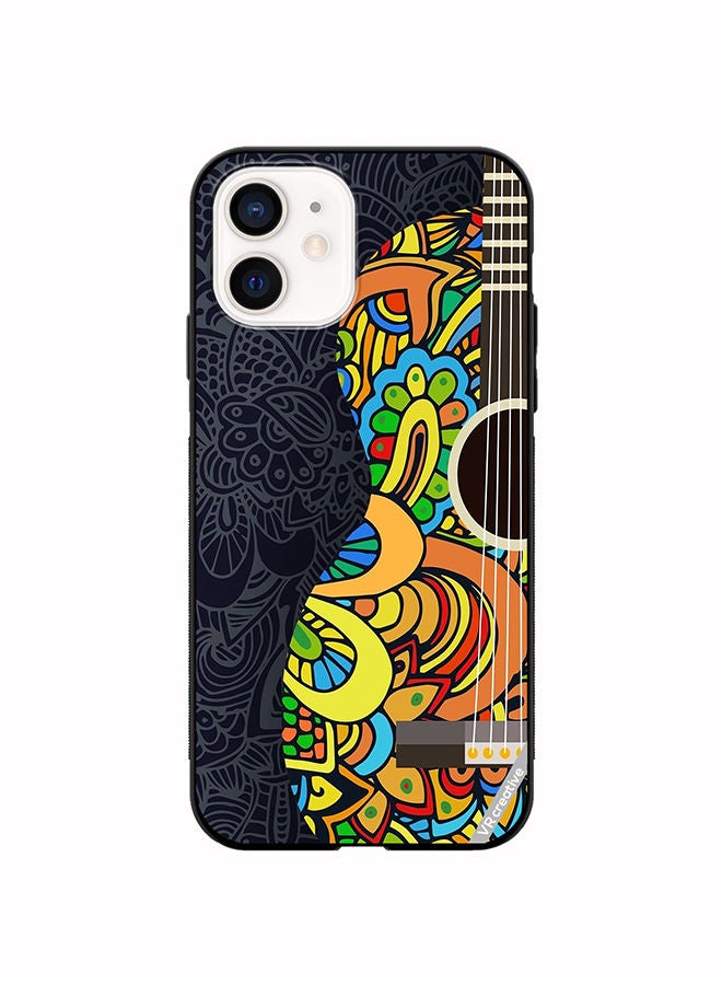 VR CREATIVE Protective Case Cover For Apple iPhone 12 Colorful Gittar Design Multicolour - Image 1