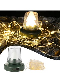 CMGTYYD Portable Camping String Lights Led Camping String Lights 2 in 1 Camping Lantern 32.8ft Camping String Lights, Camping Lantern with Lighting Modes, Rechargeable Outdoor String Lights for Outdoor  - Image 1