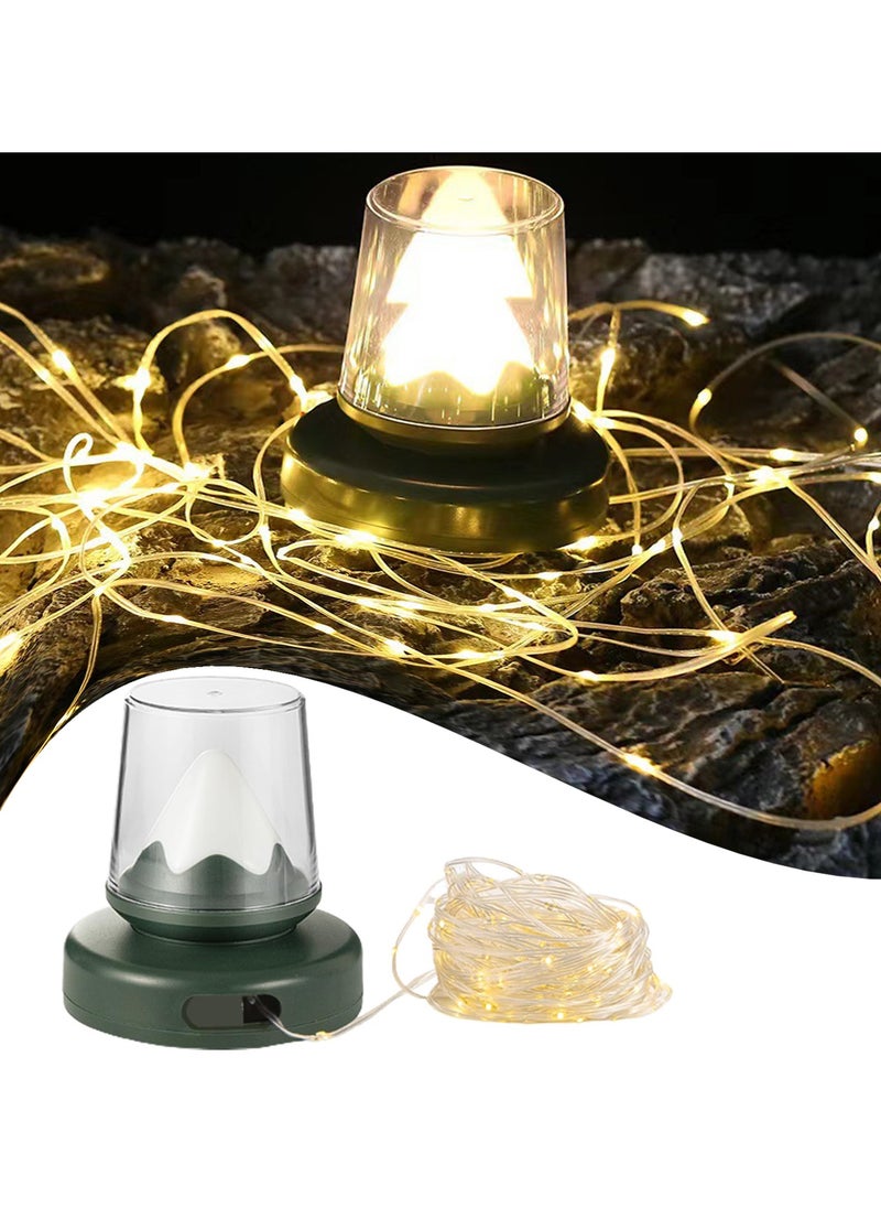 CMGTYYD - Portable Camping String Lights Led Camping String Lights 2 in 1 Camping Lantern 32.8ft Camping String Lights, Camping Lantern with Lighting Modes, Rechargeable Outdoor String Lights for Outdoor - Image 1