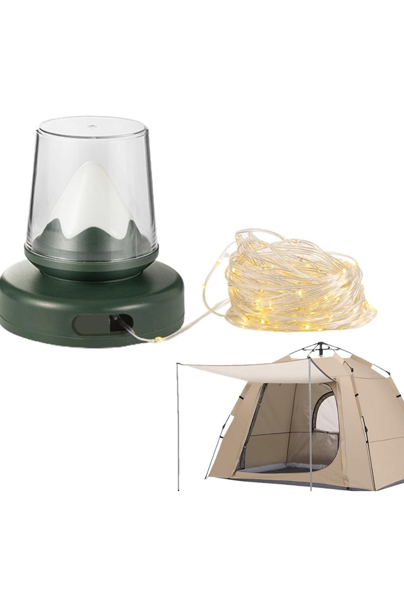 CMGTYYD. التخييم ضوء ، 2 في 1 التخييم سلسلة أضواء مع أوضاع الإضاءة و 32.8ft سحب سلسلة أضواء ، USB التخييم أضواء ، 4 في 1 معسكر مصباح التخييم أضواء الجنية للفناء - Image 1