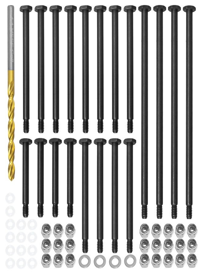 LRFHL Suspension Pin Set Steel Front Rear Suspension Arm Pin Screw Set RC Upgrade Parts Repair Kit for TRAXXAS 1/5 X-MAXX 6S/8S 1/6 XRT RC Car - Image 1