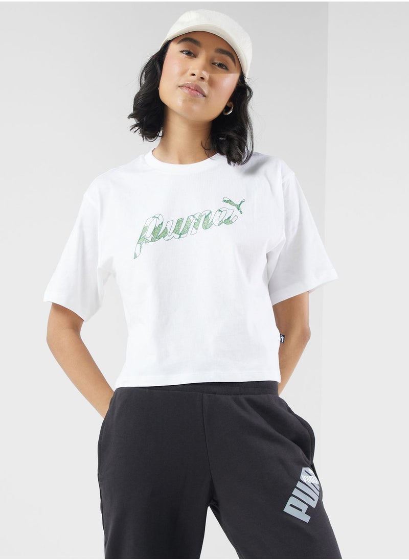 PUMA - Essential Blossom Graphic T-Shirt - Image 1