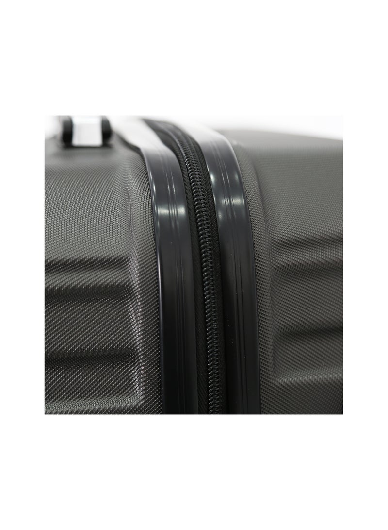 GIORDANO Giordano ABS Hardside Luggage Trolley Bag 3-Piece Set – Grey – 20"/24"/28"  - Image 5
