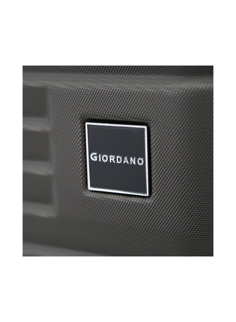 GIORDANO Giordano ABS Hardside Luggage Trolley Bag 3-Piece Set – Grey – 20"/24"/28"  - Image 3