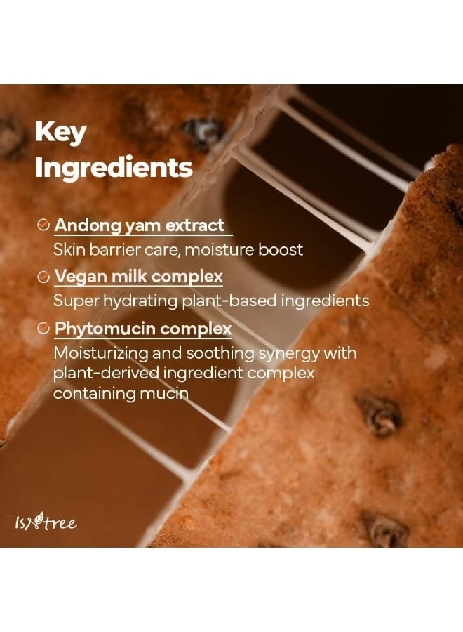 IsNtree Yam Root Vegan Milk Cleanser 220ml 7.43 fl.oz/cleanser with rich and creamy texture and protects skin barrier - Image 5