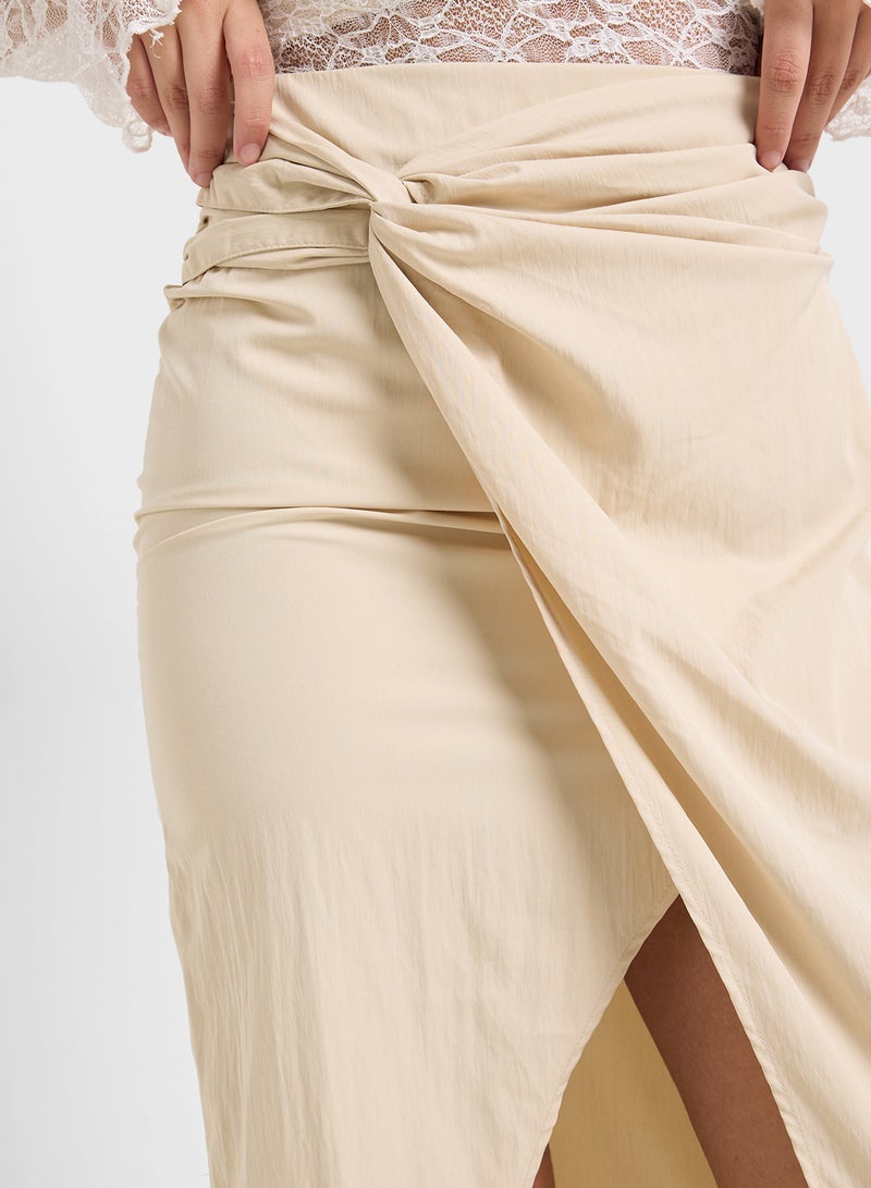 Ginger Wrap Midi Skirt  - Image 4
