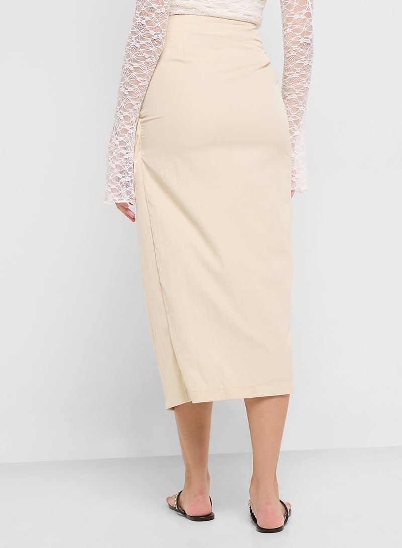 Ginger Wrap Midi Skirt  - Image 3