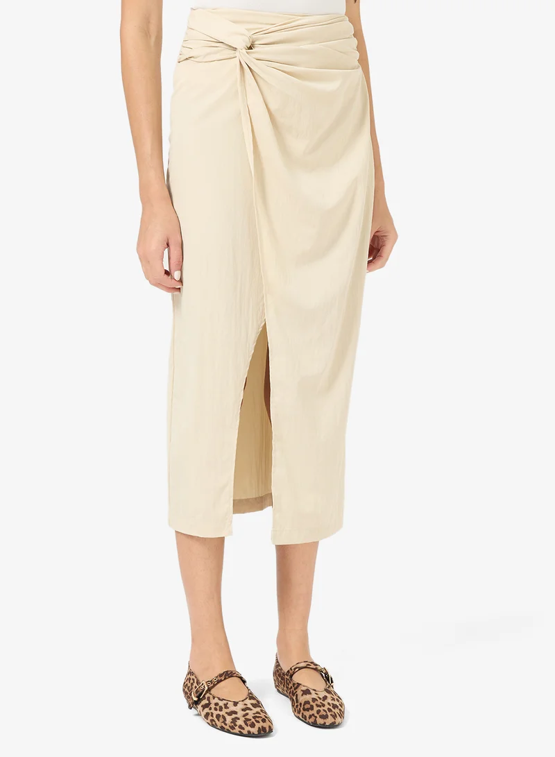 Ginger Wrap Midi Skirt
