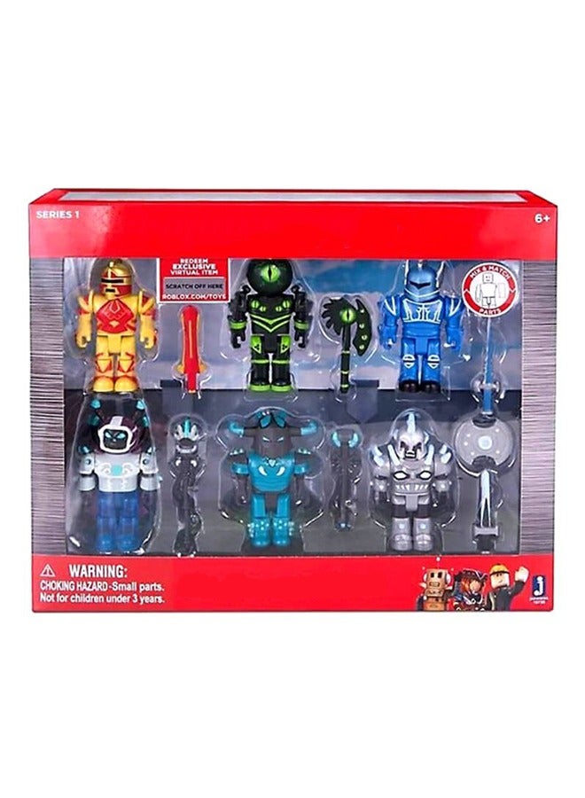 ROBLOX 6-Piece Champions Set，Children's Toy Doll Set, Figurine Models, Building Blocks - Image 1