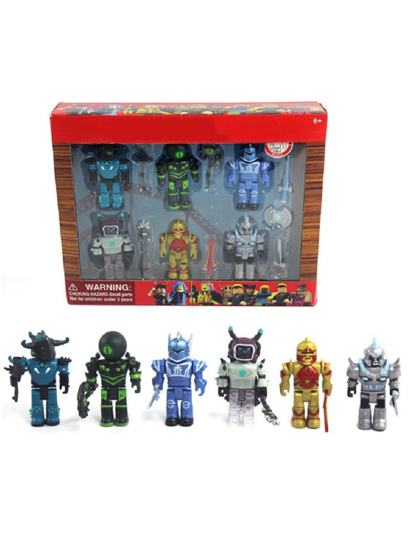ROBLOX 6-Piece Champions Set，Children's Toy Doll Set, Figurine Models, Building Blocks - Image 3