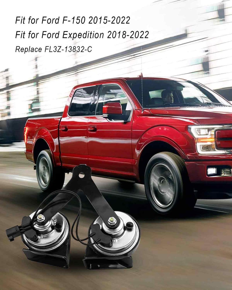 QAGGUM مجموعة بوق مزدوج QAGGUM مع حامل لفورد F-150 وإكسبيديشن (2015-2022) - Image 2