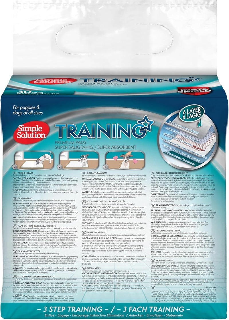 Simple Solution Puppy Training Pads 55x56cm - 30 Pieces - Image 2