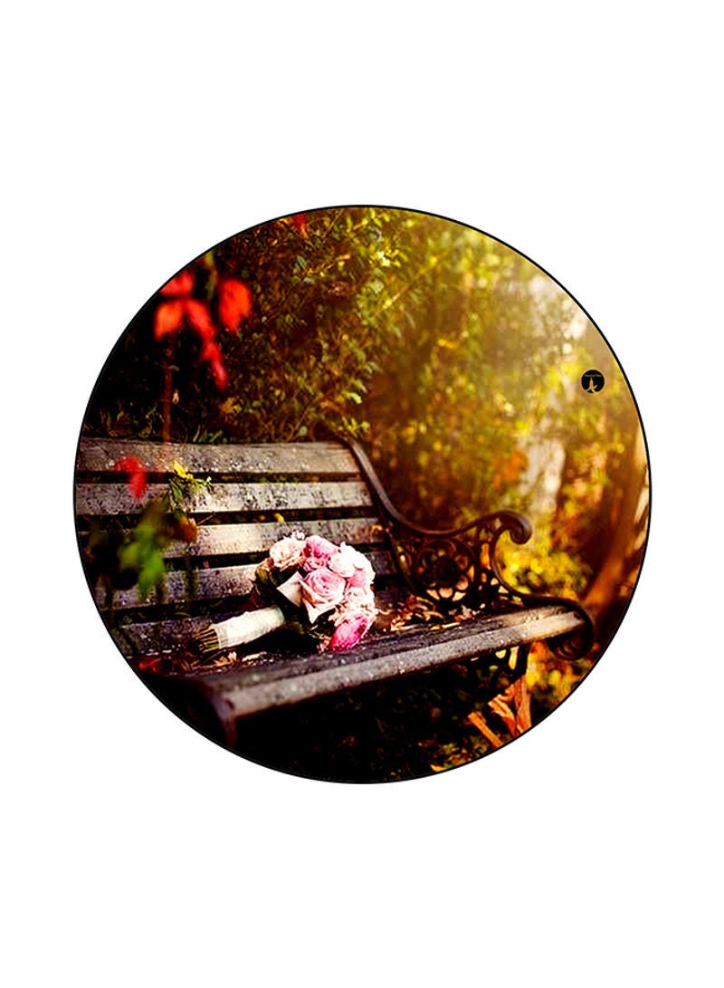 Flowers Printed Mouse Pad Multicolour