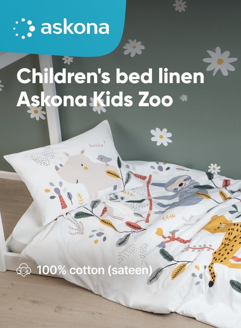 اسكونا Children's bed linen Askona Kids Zoo 110x140 - Image 1