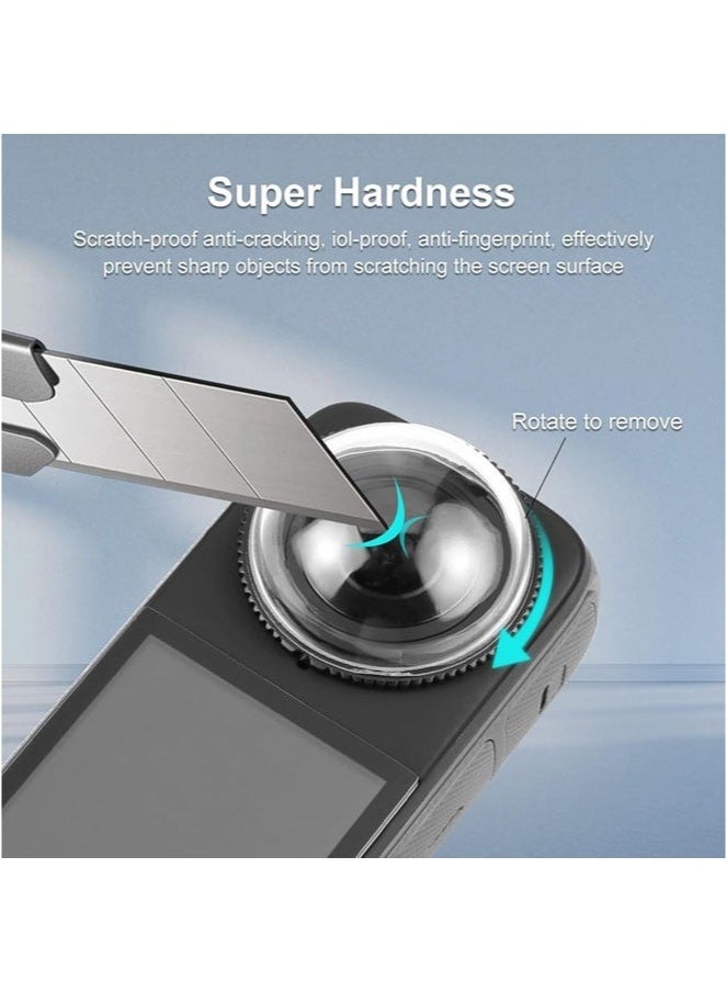 Arabest Insta 360 X4 Accessory Kit, Silicone Case, Lens Guard, Silicone Lens Cap, Screen Protector Protective Film Soft Bag Sleeve compatible - Image 5