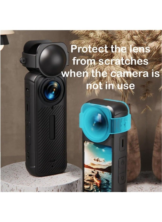 Arabest Insta 360 X4 Accessory Kit, Silicone Case, Lens Guard, Silicone Lens Cap, Screen Protector Protective Film Soft Bag Sleeve compatible - Image 4