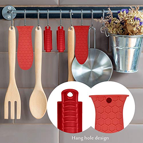 EVAHOM Silicone Hot Handle Holder, Heat Resistant Potholder Cookware Handle Cast Iron Skillets Handles Grip Covers for Cast Iron Skillet - Image 4