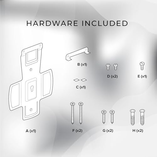 HumanCentric Wall Mount Compatible with Sonos Amp Speaker, Mounting Bracket for Wireless Amplifier, Mount in Any Direction on Wall Under TV, Floating Style, Hidden Design, Hardware Included - Image 4