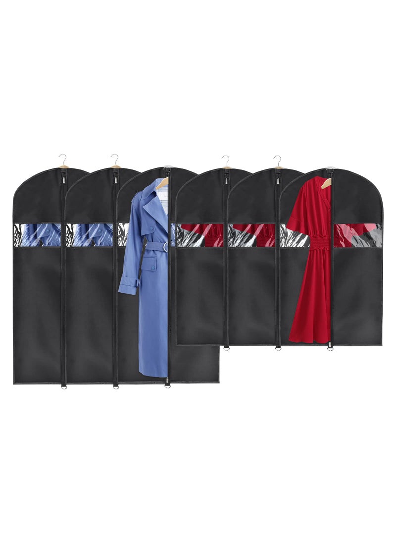 Univivi Univivi Hanging Garment Bags Suit Bag for Storage and Travel 4050 inchSet of 6 Washable Suit Cover for TShirt Jacket Suits Dresses Coats Upgraded Version 