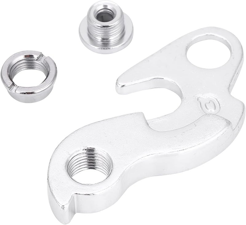 Horoper Tail hook1pc Cycling Aluminium Alloy Rear Gear Mech Derailleur Hanger Hook Dropout Frame Silver002  - Image 1