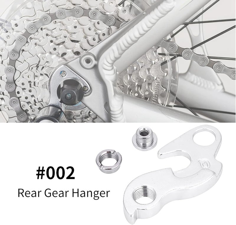Horoper Tail hook1pc Cycling Aluminium Alloy Rear Gear Mech Derailleur Hanger Hook Dropout Frame Silver002  - Image 4