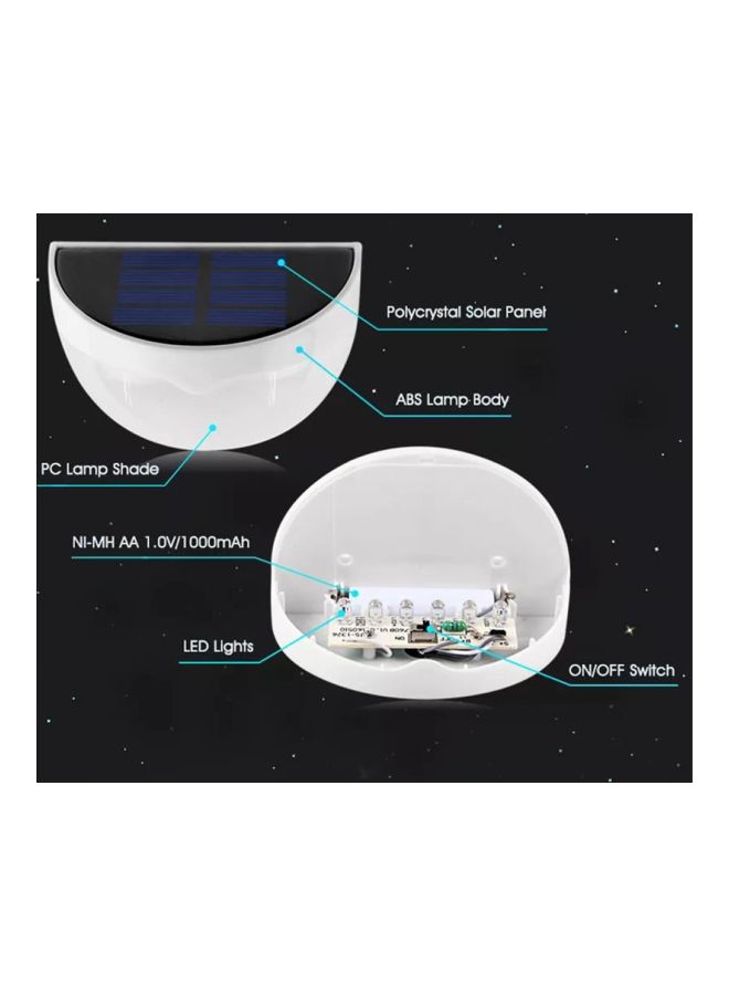NIBEMINENT LED Solar Lamp White 10x7x5.6centimeter  - Image 3