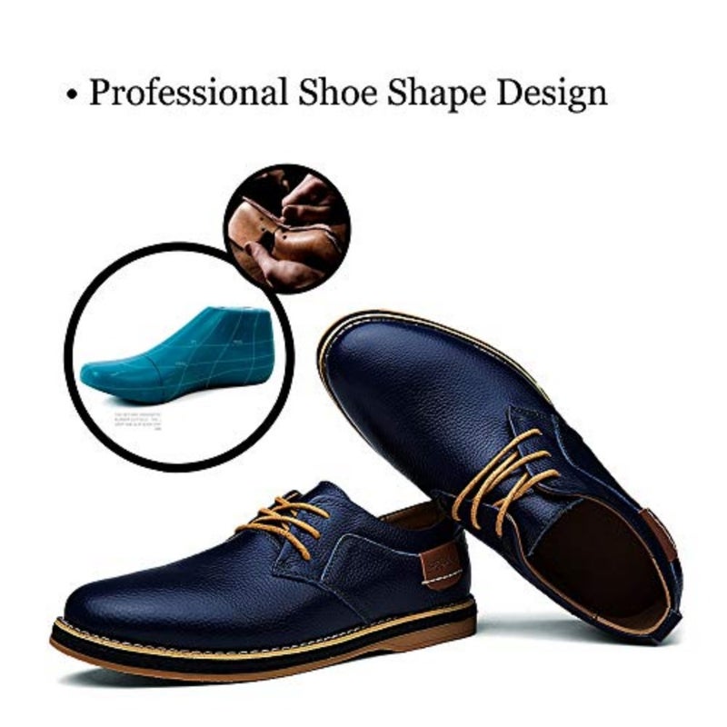 Men's Dress Shoes Genuine Cow Leather Oxfords Business Casual Shoes - Image 5