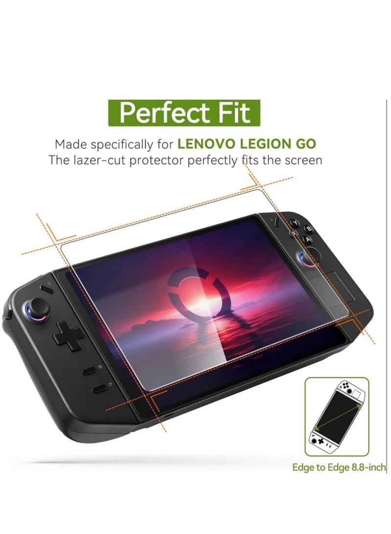 2pcs Tempered Glass Protective Film for Lenovo Legion Go Screen Protector Curved Edge Anti Scratch Handheld Console Game - Image 3