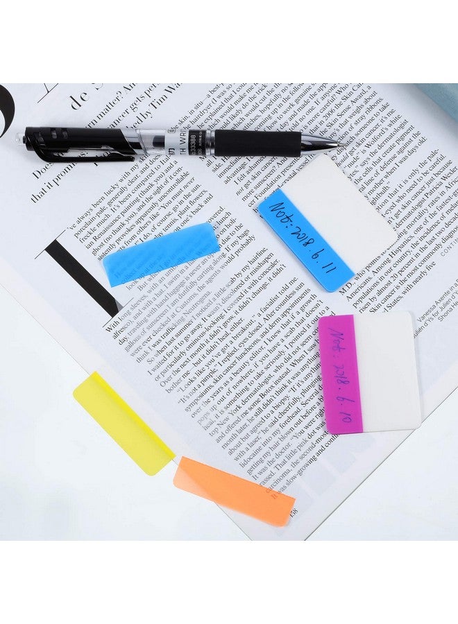 جوفيتيك 400 قطعة من علامات التبويب اللاصقة مقاس 2 بوصة، علامات تبويب قابلة للكتابة وإعادة الوضع للصفحات أو علامات الكتب، ملاحظات القراءة، تصنيف الملفات، 20 مجموعة من 10 ألوان (400 قطعة، الطراز أ) - Image 3