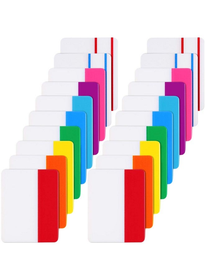 جوفيتيك 400 قطعة من علامات التبويب اللاصقة مقاس 2 بوصة، علامات تبويب قابلة للكتابة وإعادة الوضع للصفحات أو علامات الكتب، ملاحظات القراءة، تصنيف الملفات، 20 مجموعة من 10 ألوان (400 قطعة، الطراز أ) - Image 1