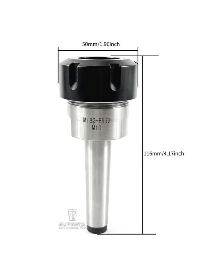 MTB2 ER32 Morse Taper 2 Pull Type Tool Holder For Milling And Drilling Machines - Image 2