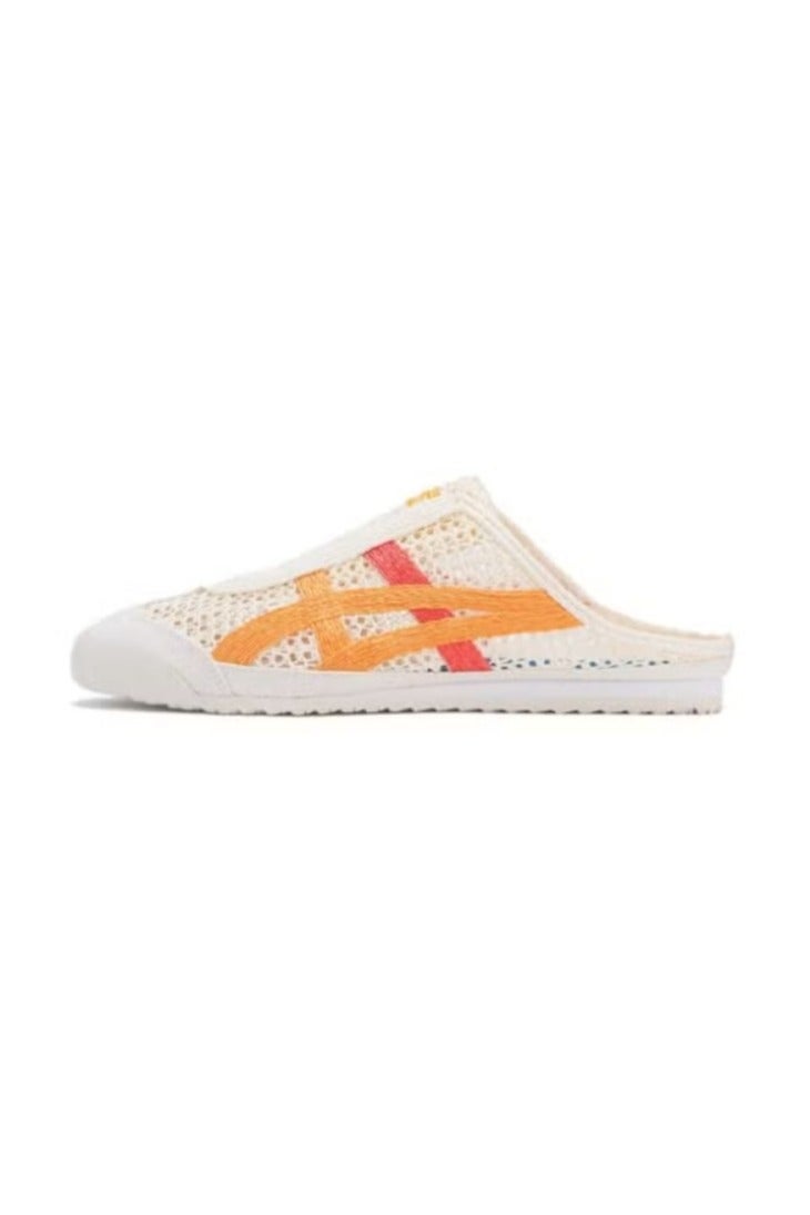 Onitsuka Tiger MEXICO 66 SABOT Summer Casual Slide Sandals - Beige/Orange/Red - Image 1