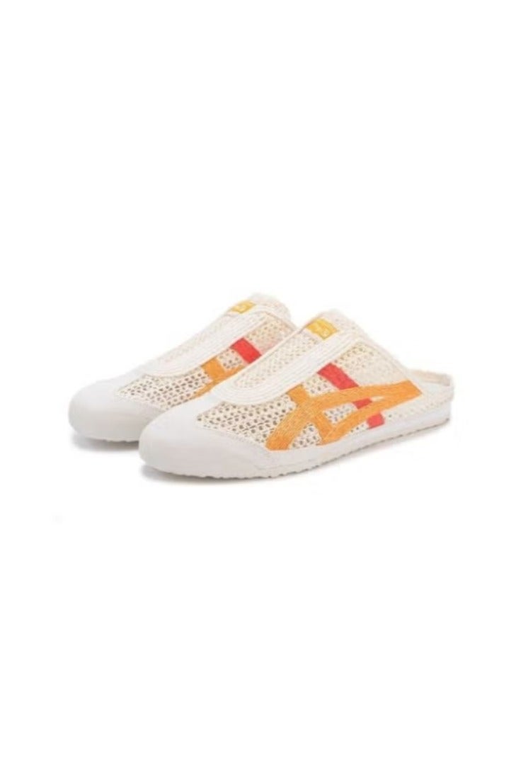Onitsuka Tiger MEXICO 66 SABOT Summer Casual Slide Sandals - Beige/Orange/Red - Image 3